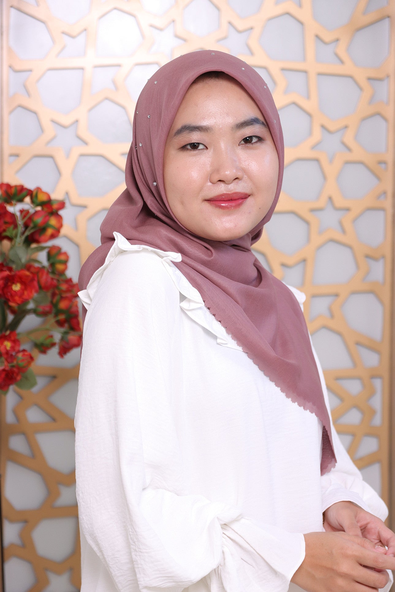 Elegant Scarf - Dark Pink