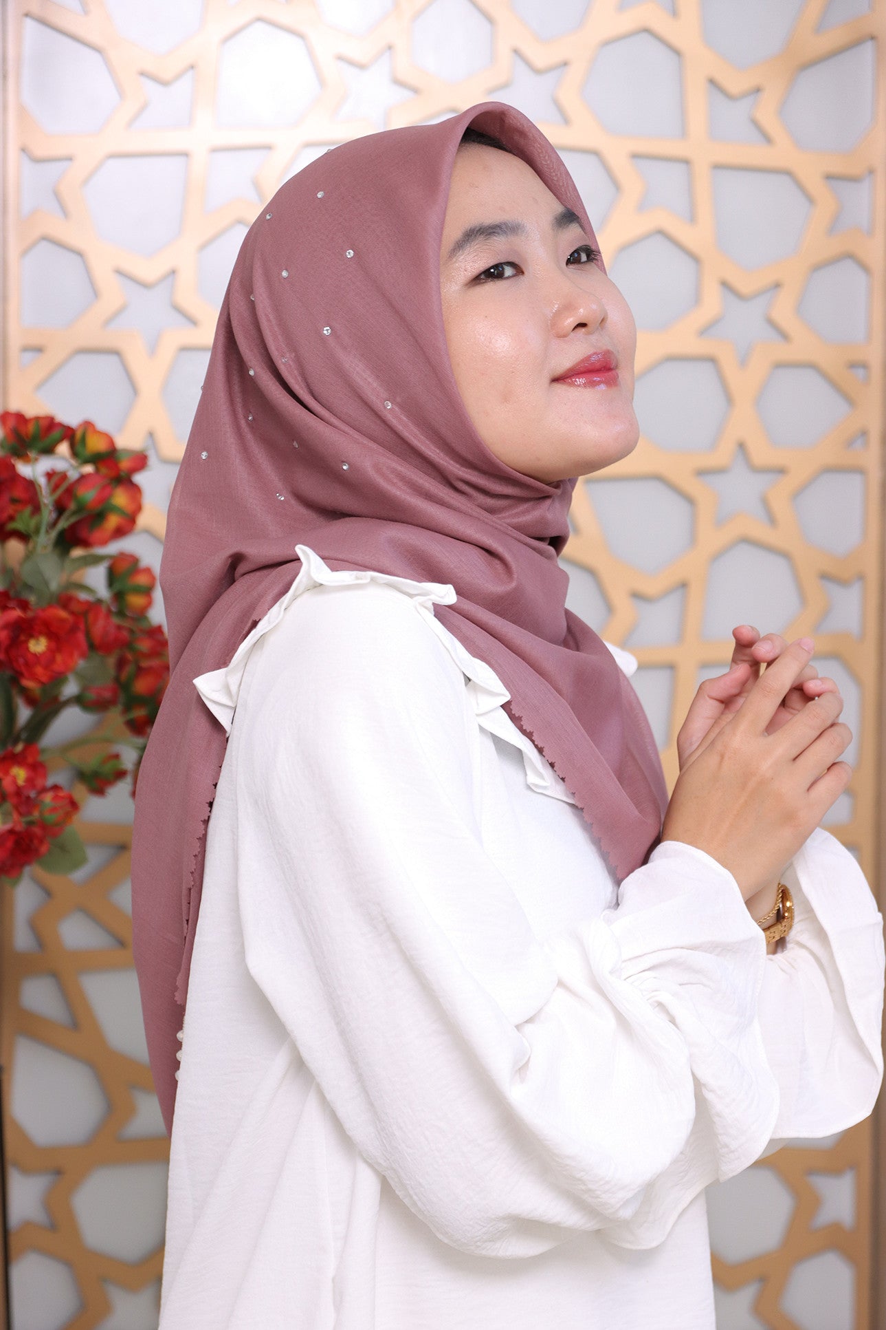 Elegant Scarf - Dark Pink