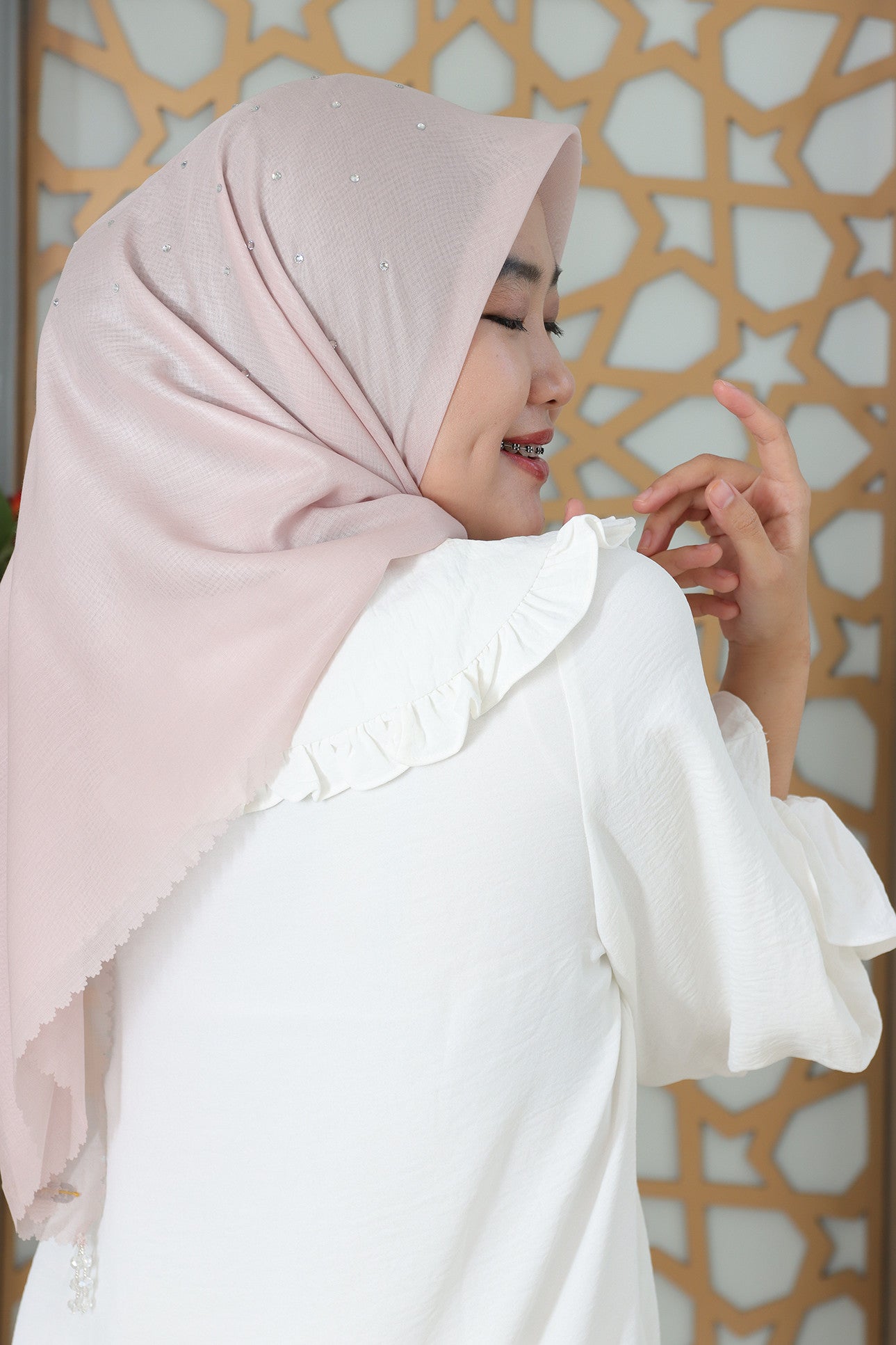 Elegant Scarf - Light Pink